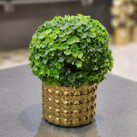 Golden Luxe Topiary Plant