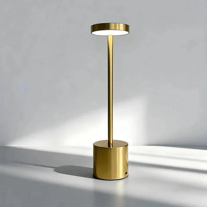 Modern Gold LED Floor Lamp | Minimalist Standing Lamp for Living Room, Bedroom & Office